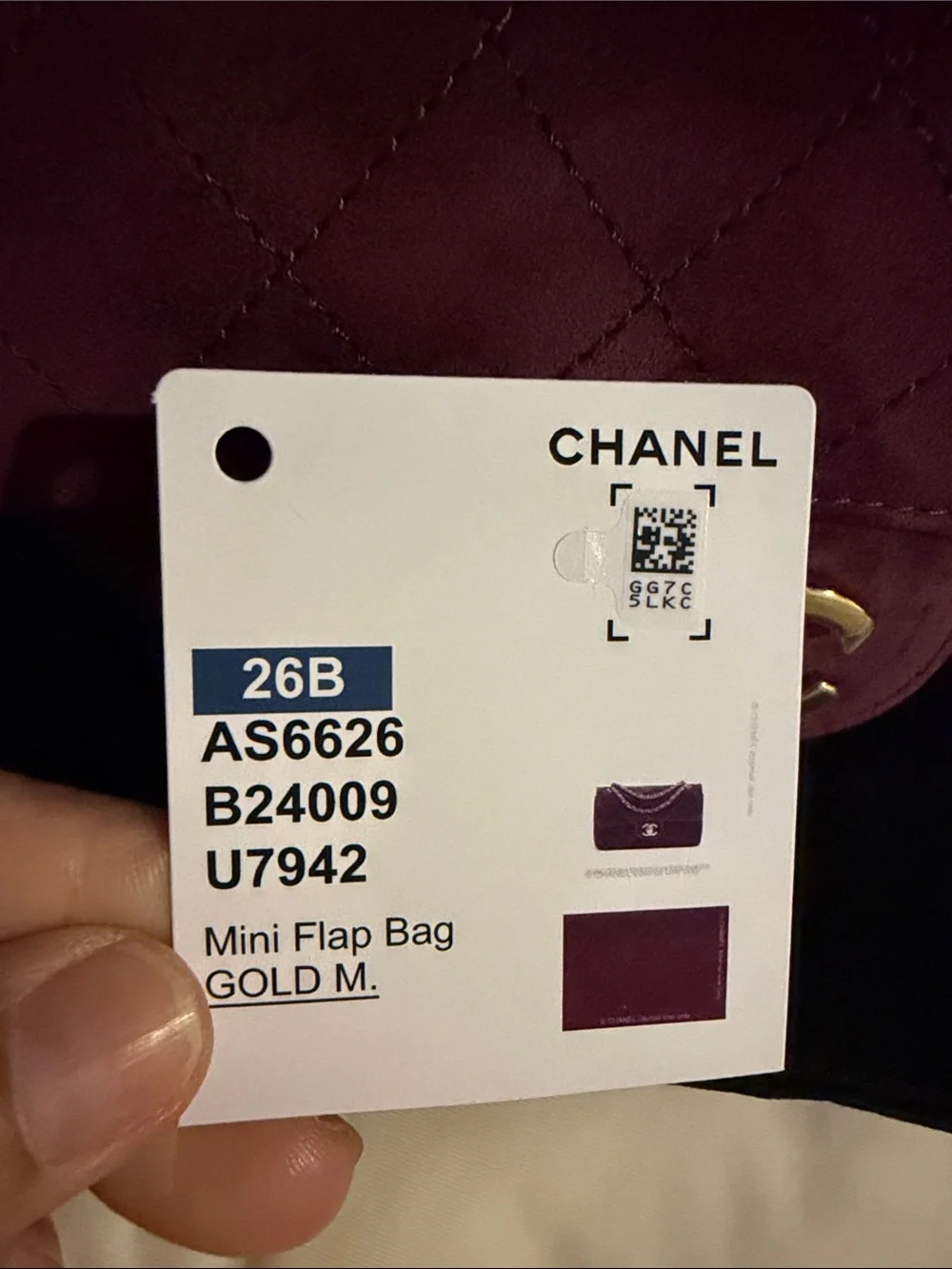CHANEL Souplissimo mini Burgundy Quilted Suede Shoulder Bag with Gold Chain